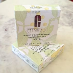 Clinique Almost Powder Makeup - 01 fair - pack of 2!